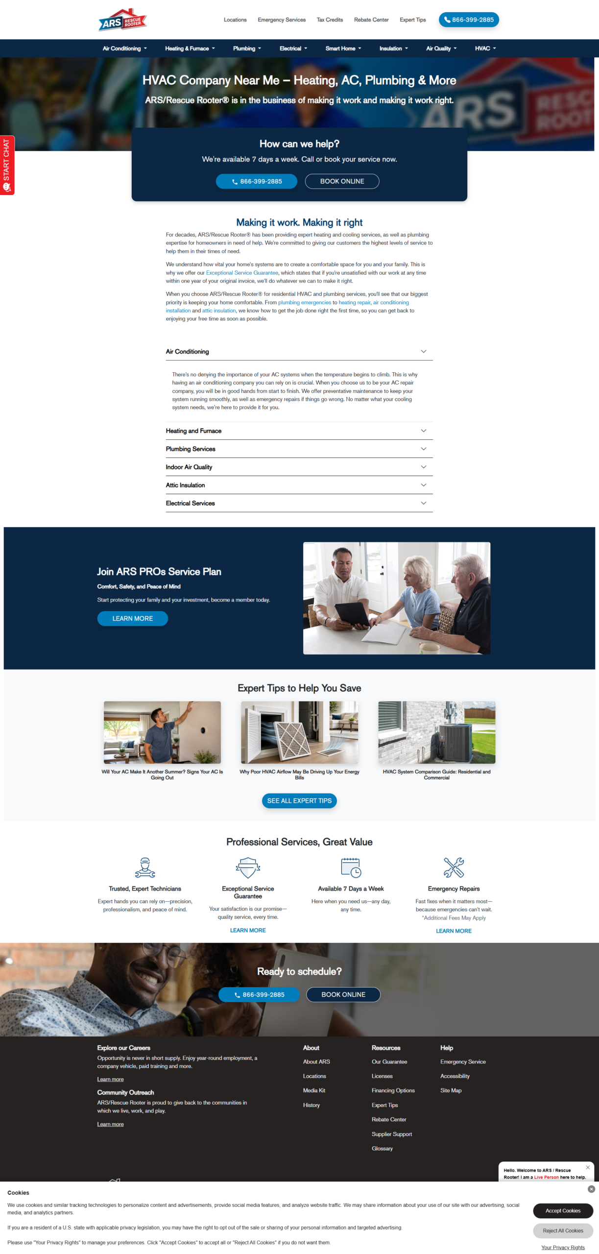 HVAC Company Website