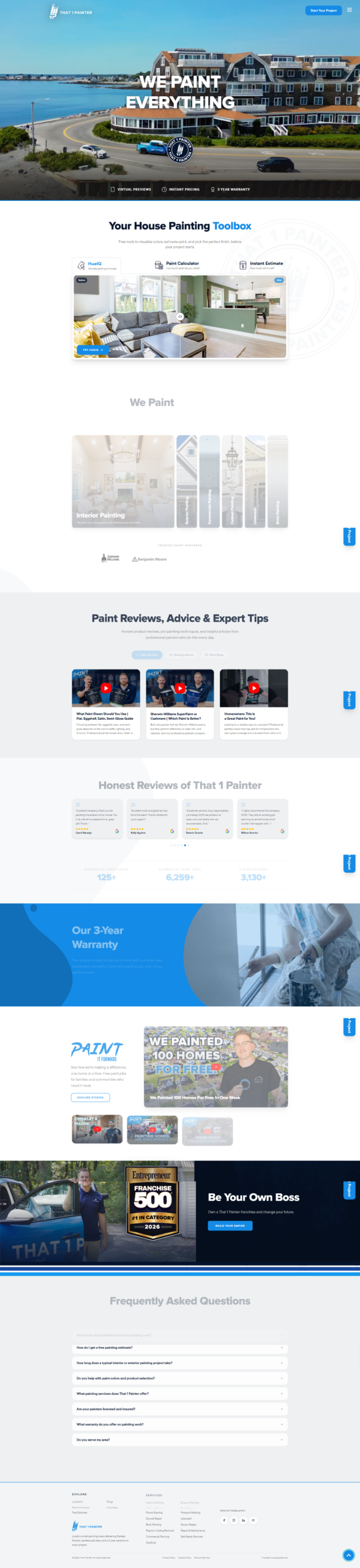 That 1 Painter Interior and Exterior Painting Website