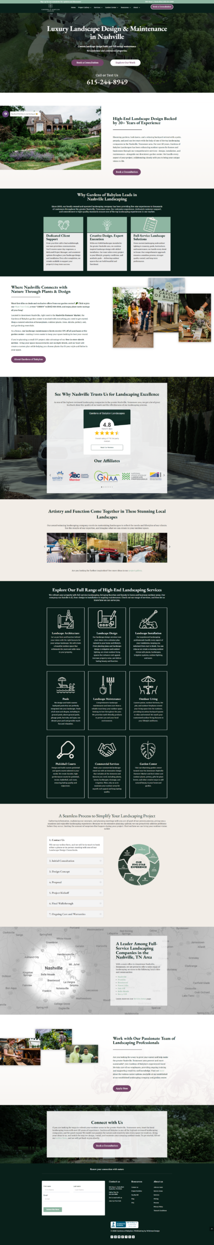 Nashville Landscaping Website