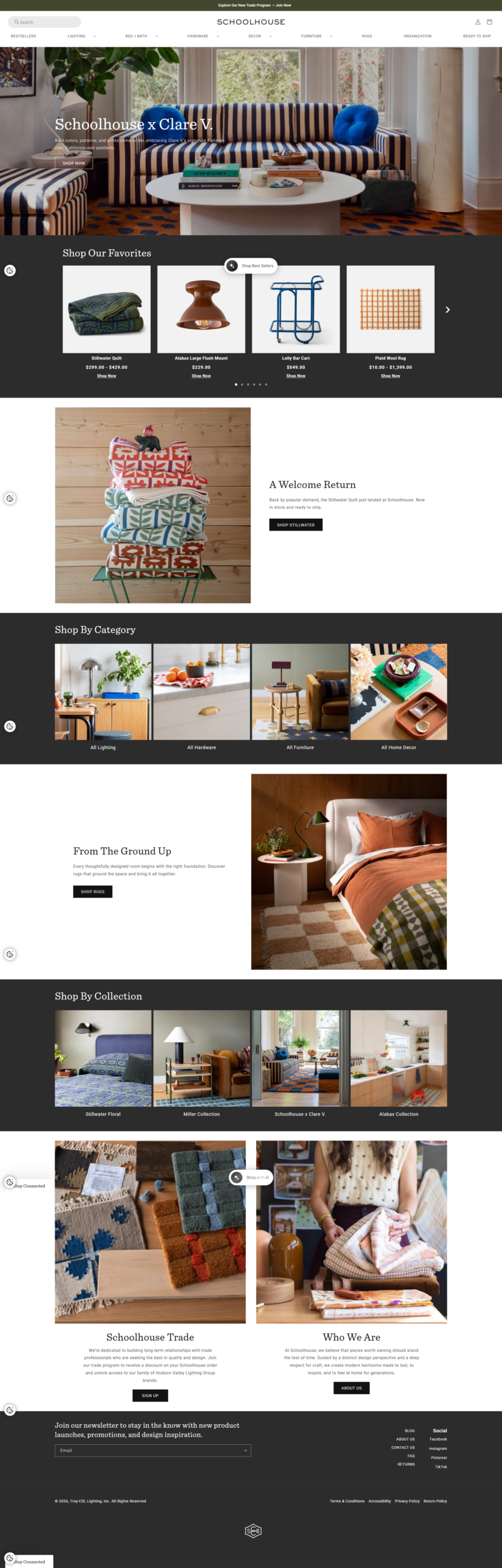 Schoolhouse Home Decor Website